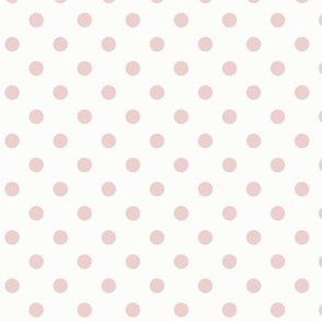 Dotty: Pale Deco Rose, Light Rose Taupe Polka Dot