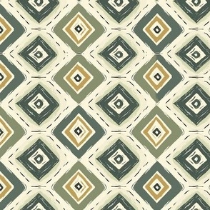 Beige & Sage Bohemian Abstraction