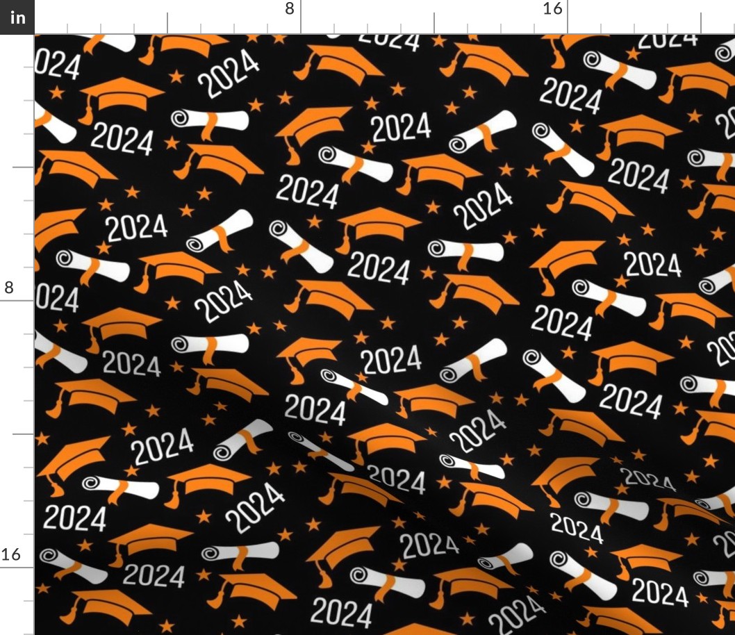 Class of 2024 Graduation - Orange and Black
