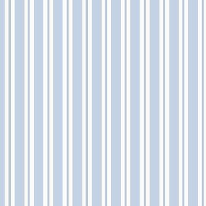Allix Stripe: Chambray Blue Classic Stripe, Narrow Blue Stripe