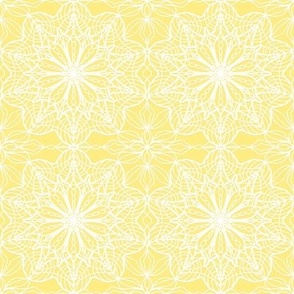 lace illusion white on yellow