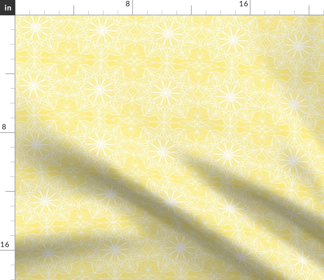 lace illusion white on yellow