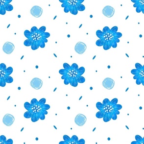 Radiant Blue Blossom