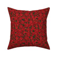 Poinsettia Flower Medium Size Red Maroon Floral