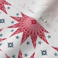 Rose Chintz Stars