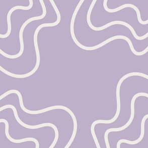 Purple Lines Liquid Swirl Groovy Stripe Pattern