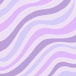 Abstract Purple Blue Groovy Stripe Liquid Pattern