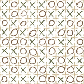 naughts and crosses _gold and green_ april dreams collection