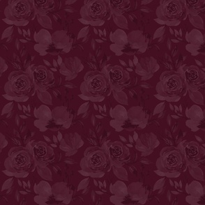 Burgundy rose shadow