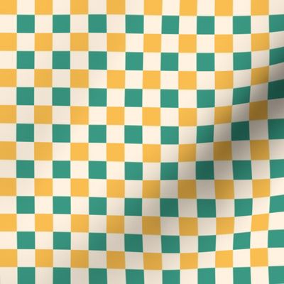 Green and yellow_0.5 inch gingham