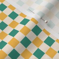 Green and yellow_0.5 inch gingham