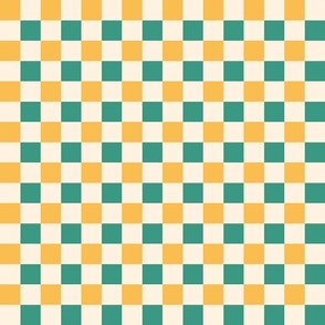 Green and yellow_0.5 inch gingham