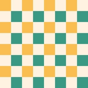 Green and yellow_1 inch gingham