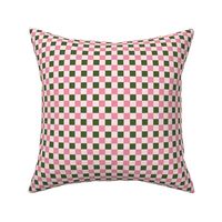 Khaki and pink_0.5 inch gingham