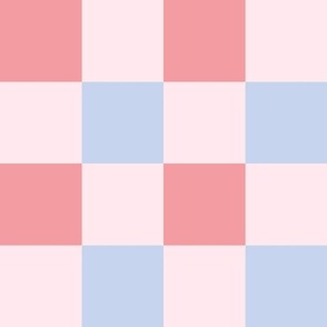 Pink and blue_2 inch gingham