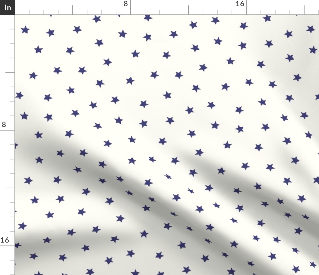 Stars-Off white with purple stars