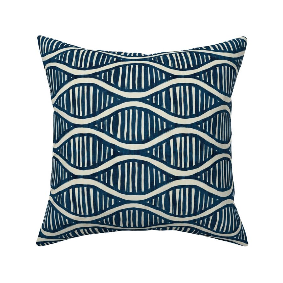 Navy Blue Waves - Small 