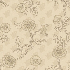 Vintage motives - beige design on beige background