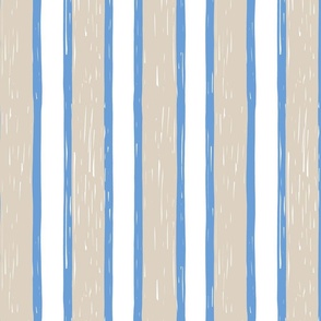 sketched stripes/blue and parchment