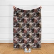 Abstract grunge pattern.  Brown, black, gray background.