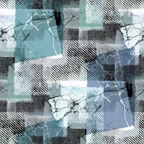 Abstract grunge pattern. Blue, green, gray background.