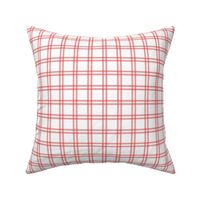 Smaller Up Up and Away Fly High Aviator Nursery Coordinate Plaid in Coral