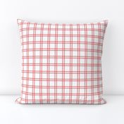 Smaller Up Up and Away Fly High Aviator Nursery Coordinate Plaid in Coral