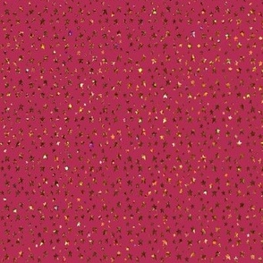 Tiny Glitter Stars on Dark Pink