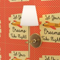 18x18 Panel Let Your Dreams Take Flight! Fly High Aviator Nursery Lovey or Pillow 