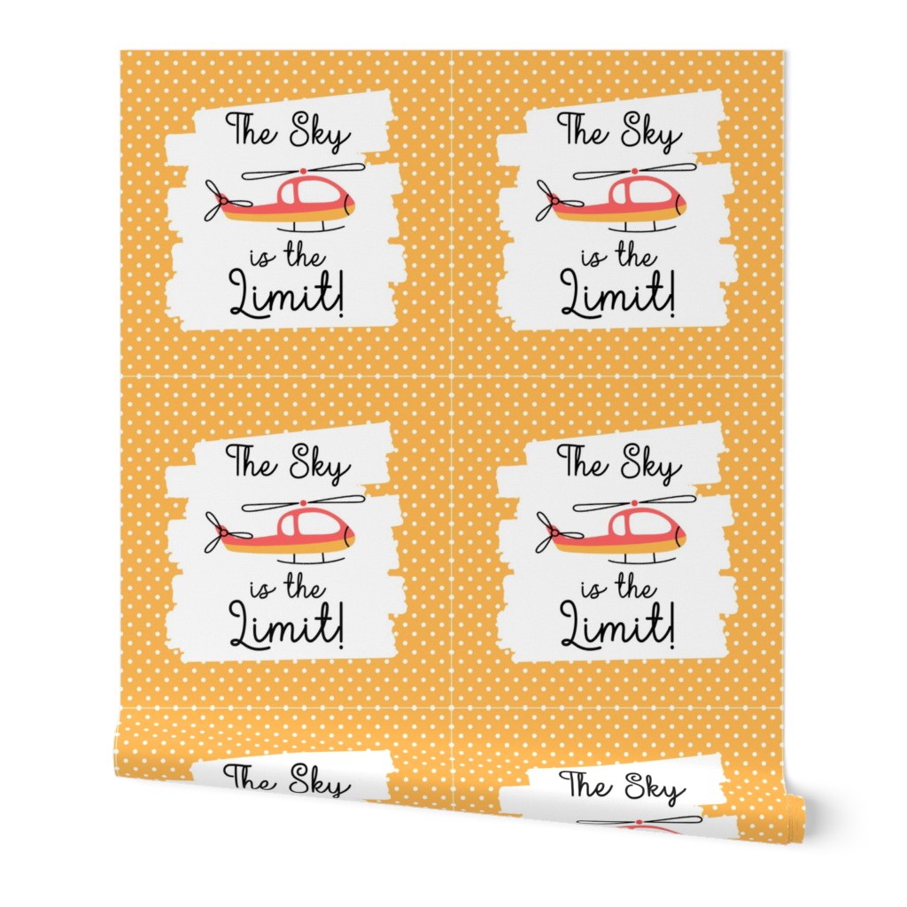 18x18 Panel The Sky Is The Limit! Fly High Aviator Nursery Lovey or Pillow 