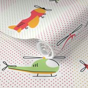 Up Up and Away Fly High Aviator Nursery 6x6 Square Panels for Quilting Applique or Sticker Crafts (1)