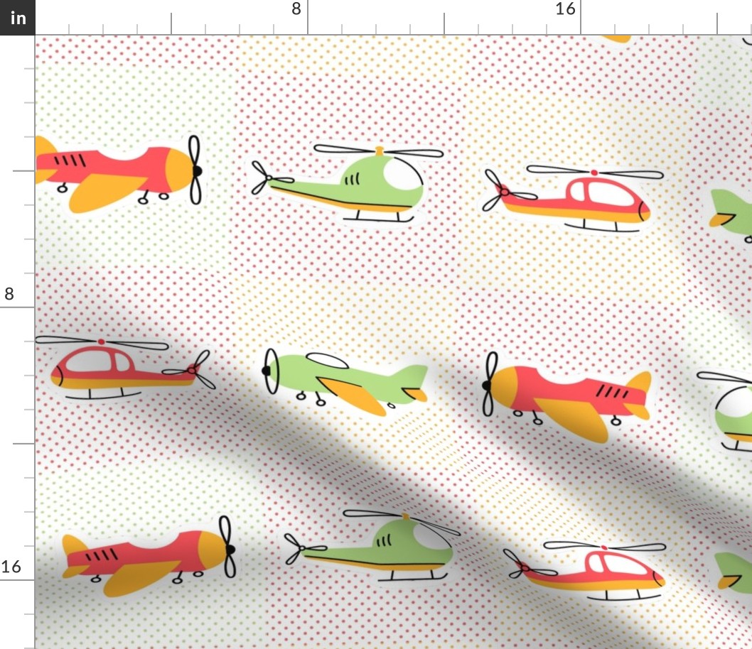 Up Up and Away Fly High Aviator Nursery 6x6 Square Panels for Quilting Applique or Sticker Crafts (1)