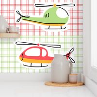 Large 12x24 Panel Up Up and Away Fly High Aviator Nursery for Peel and Stick Wallpaper Swatch Wall Decal
