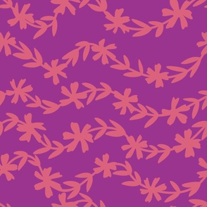 Flower Garland (24") - purple, pink (ST2021FG)