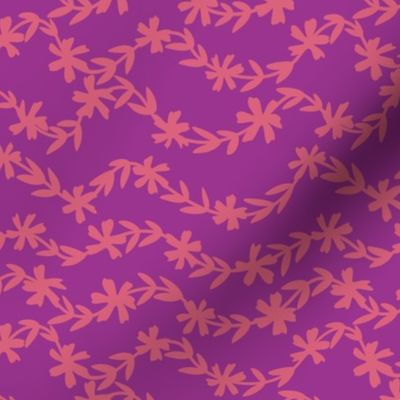 Flower Garland (6") - purple, pink (ST2021FG)