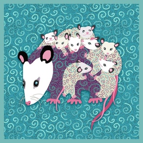 possum pillow or quilting squares