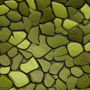 Peridot Green Mosaic Pattern 12