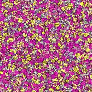 xs scale abstract flowers pink and yellow