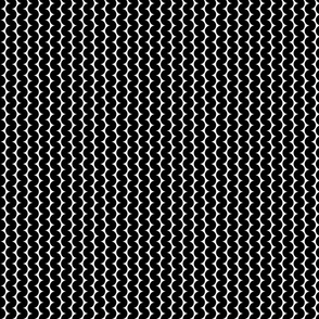 Retro Ripples - Black on White Vertical (mini)
