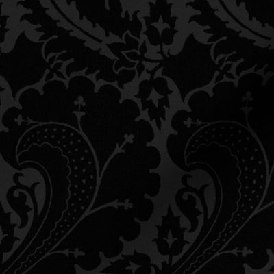 Early Renaissance Oblique Floral, black