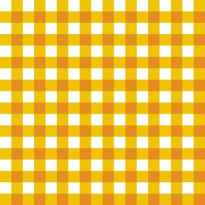 sunflower yellow gingham