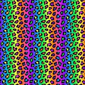 Neon Leopard - Micro - Rainbow Gradient & Dark Classic Black - Florescent Fun
