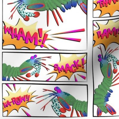 Punchy Peacock Mantis Shrimp Comic Panels