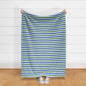 Wiscasset Horizontal Sage and Weathered Blue Stripe