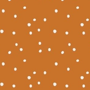 Dots on mustard orange