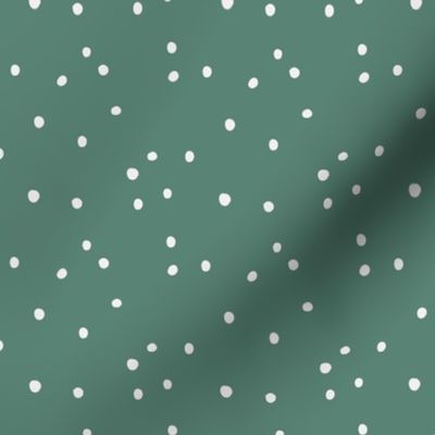 Dots on green bright