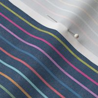 Denim Retro Pin Stripes - Multi (S)