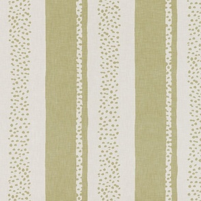 Green apple Linen Stripe Wallpaper