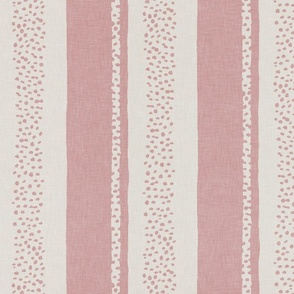 Pink Linen Stripe Wallpaper