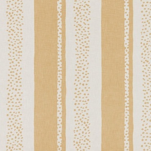 Sand yellow Linen Stripe Wallpaper